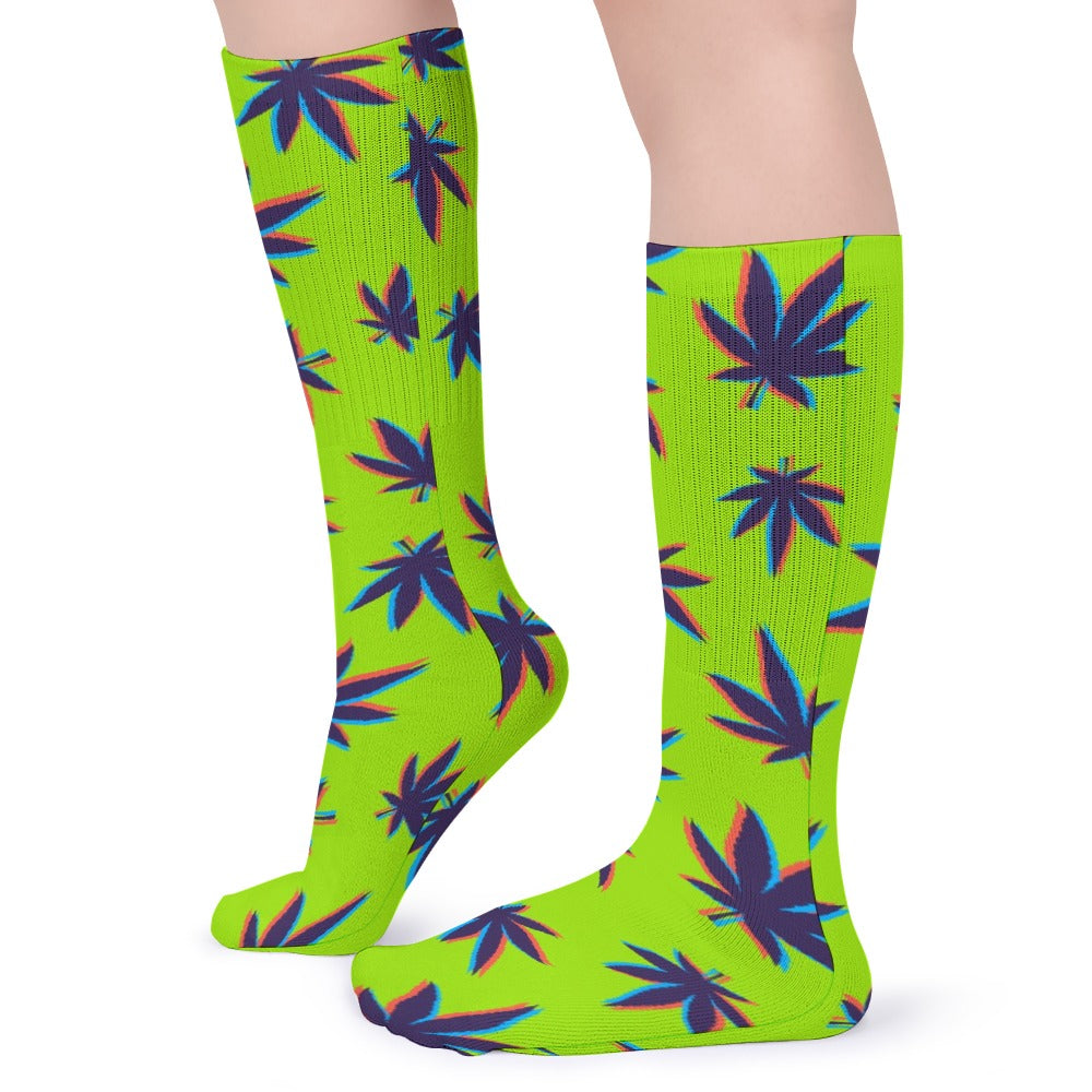 420 Weed Socks 5 Pack Sweat-Proof Odor-Resistant Breathable Large Socks