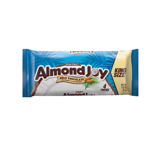 Almond Joy King Size Candy Bars, Coconut and Almond Milk Chocolate, 18 Count Box