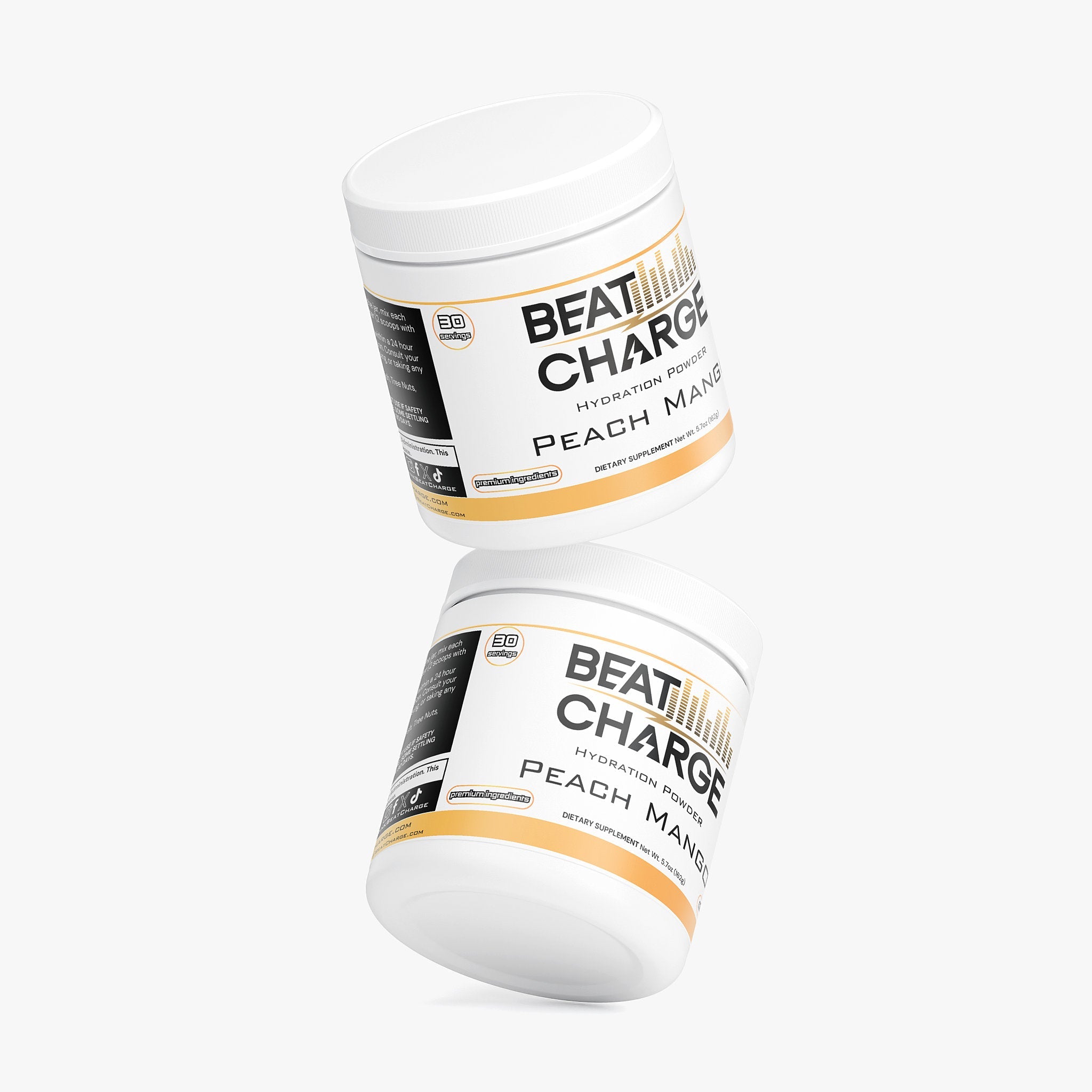 Beat Charge - Hydration Powder (Peach Mango) Caffeine FREE