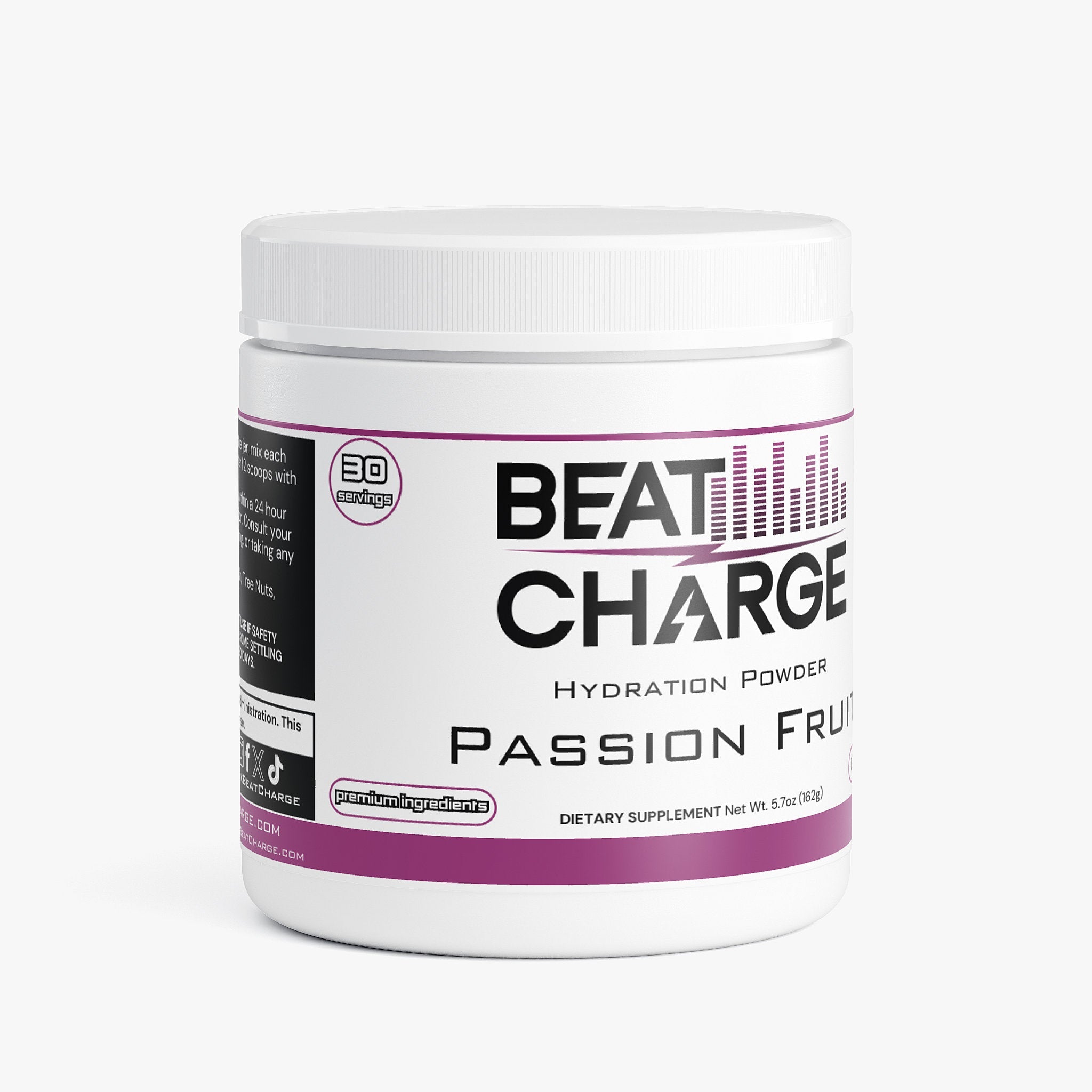 Beat Charge - Hydration Powder (Passion Fruit) Caffeine FREE