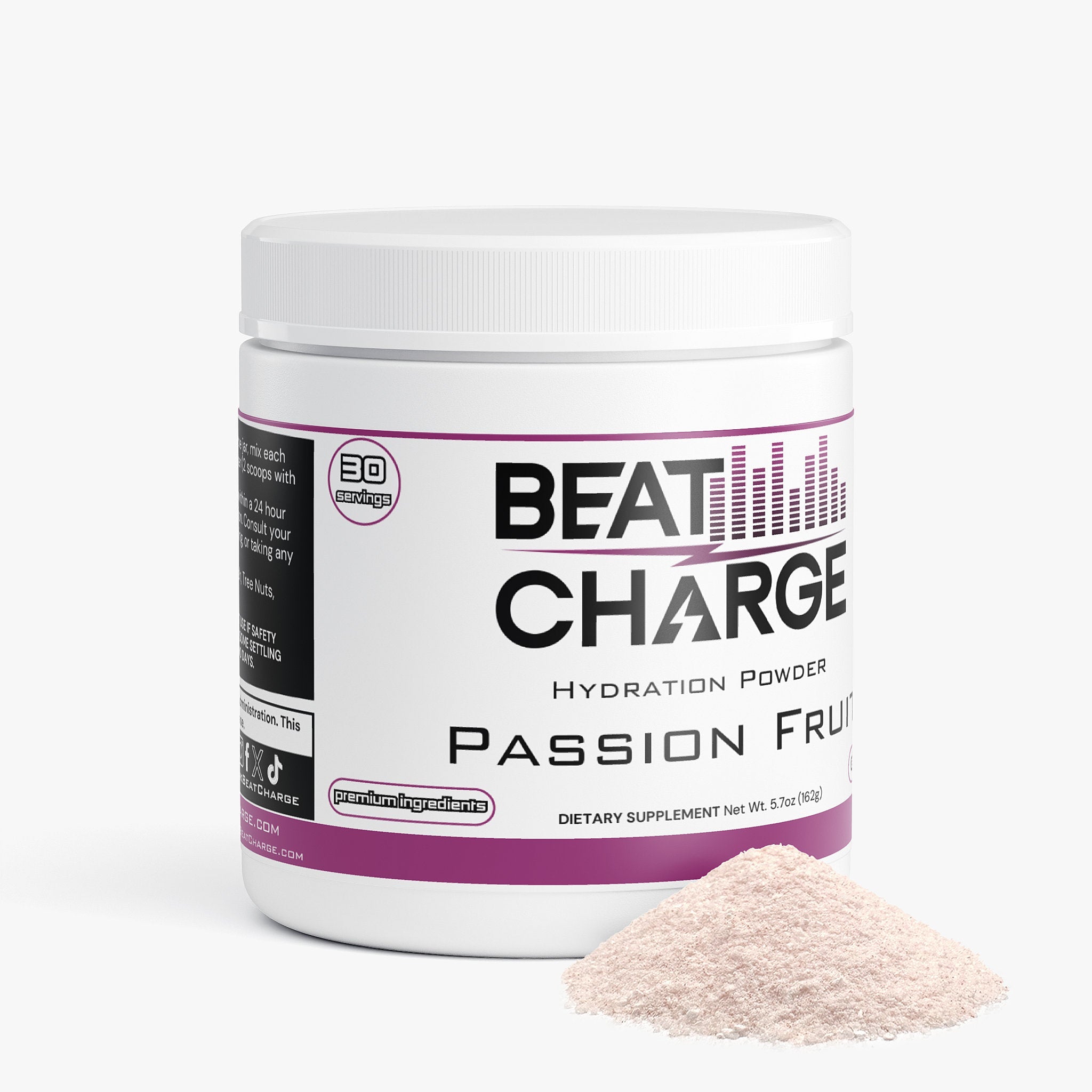 Beat Charge - Hydration Powder (Passion Fruit) Caffeine FREE
