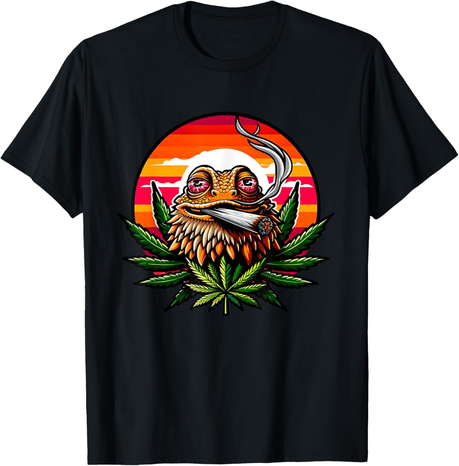 Bearded Dragon Marijuana Cannabis Beardie Reptile Pet Weed T-Shirt