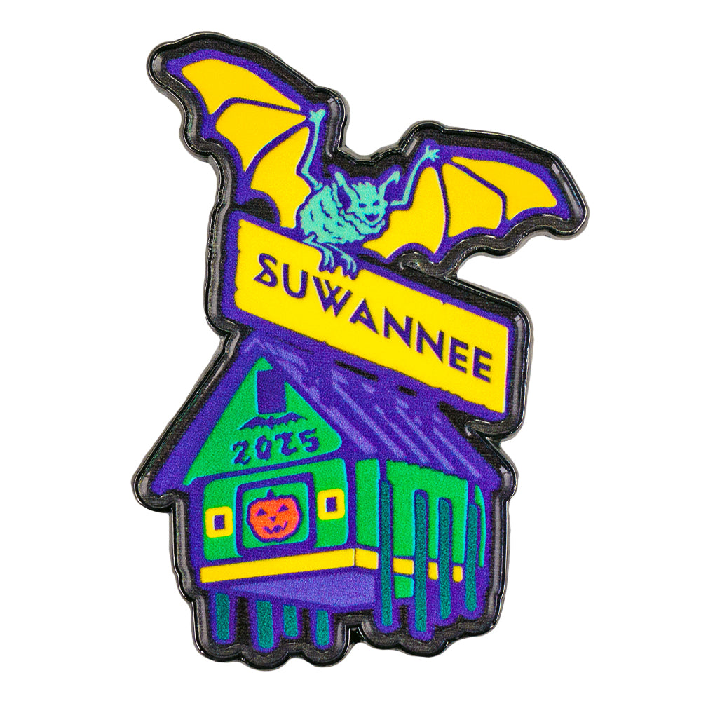 Bat House Purple Pin