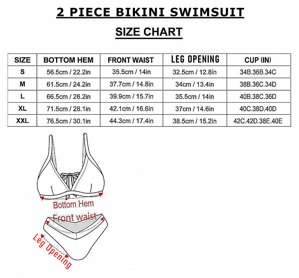 American Flag Sexy Two Piece Bikini Swimsuit